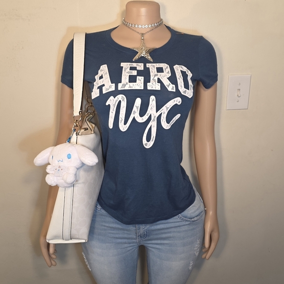 Aeropostale Tops - ☆Aeropostale Blue Graphic Tee☆
